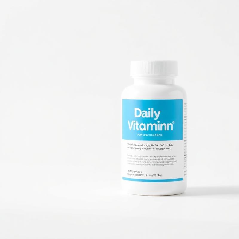 Daily Multivitamin supplement bottle